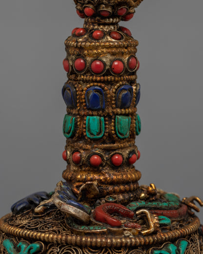 Buddhist Bell and Vajra | 24K Gold Plated