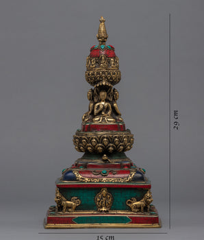 Brass Buddha Stupa | Home Decorative Item