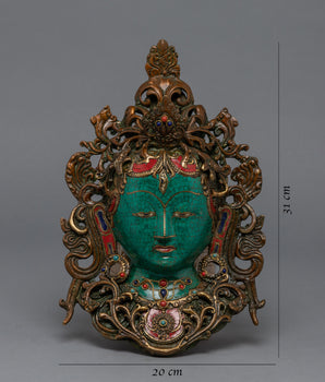 White Tara Mask | Wall Hanging