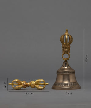 Tibetan Bell and Dorje Set | Authentic Tibetan Buddhist Ritual Tool