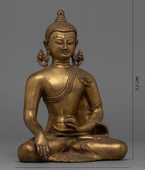 Brass Shakyamuni Buddha Statue | Himalayan Artwork