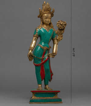 Standing Chenrezig Statue | Bodhisattva Lokeshwara Artwork