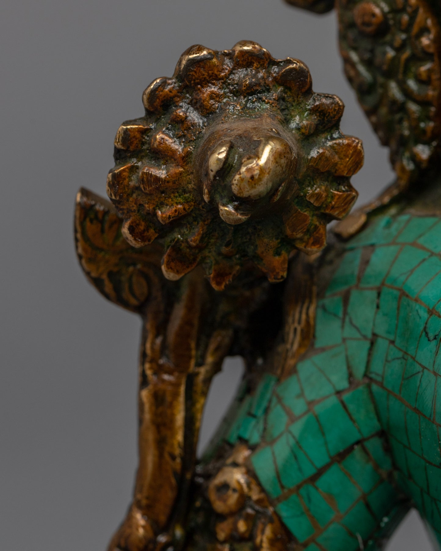 Green Tara Indoor Sculpture | Female Buddha Art