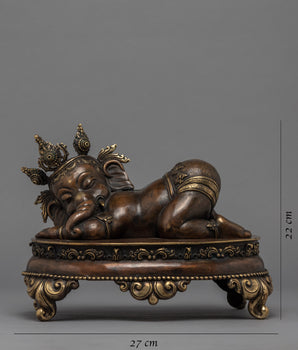 Sleeping Ganesh Statue | Himalayan Artwork