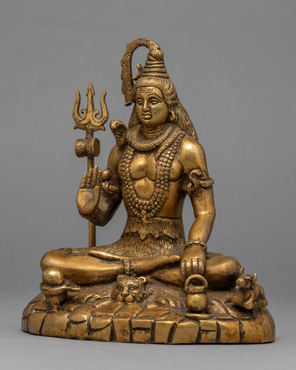 Brass Shiva Statue | Sculpture For the hoem Decor