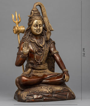 Shiva Statue | Brass Sculpture for Cultural and Religious Practices