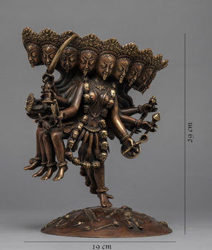 Wrathful Kali Statue | Traditional Art Work