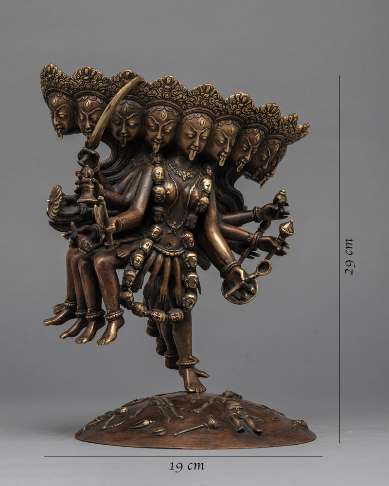 Wrathful Kali Statue | Traditional Art Work