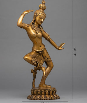 Statue of Parvati  | Dancing Parvati Brass Sculpture