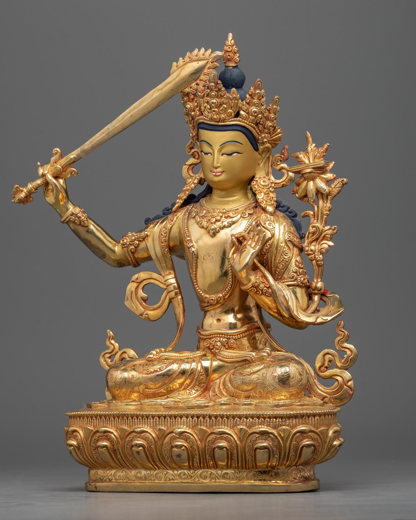 Manjushri Statue Tibetan | Fine Buddhist Artwork