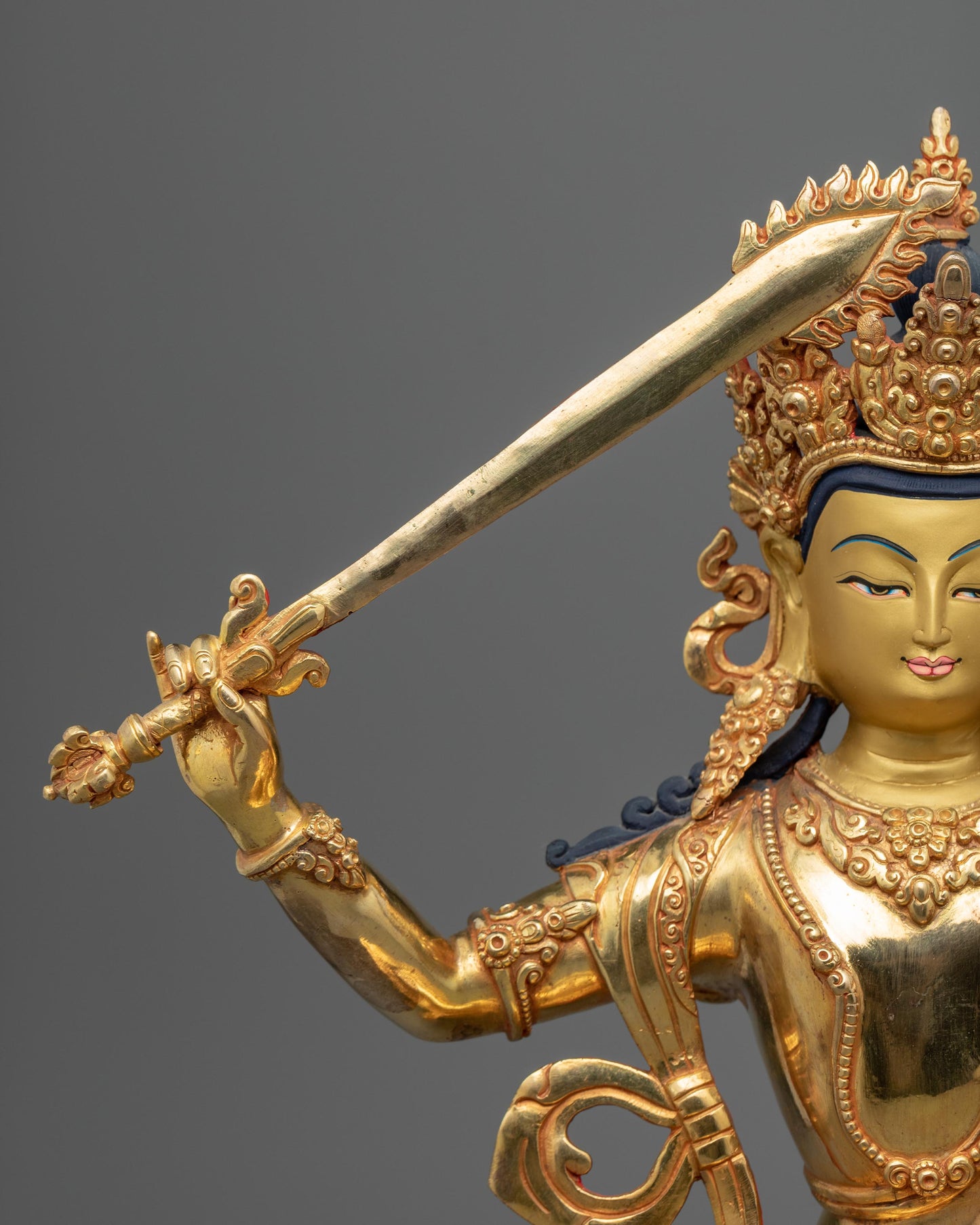 Manjushri Statue Tibetan | Fine Buddhist Artwork