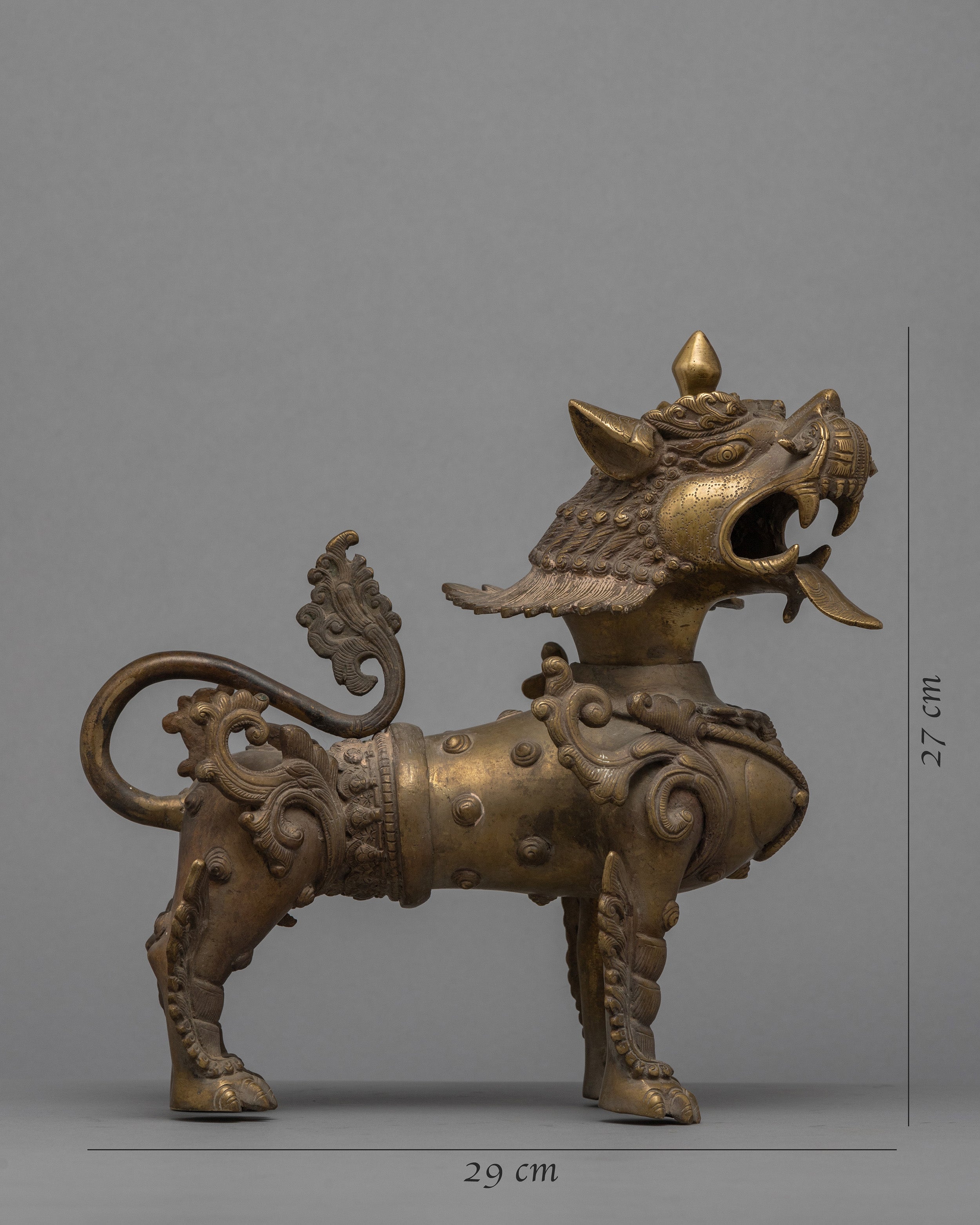 Bronze Lion Set | Buddhist Art