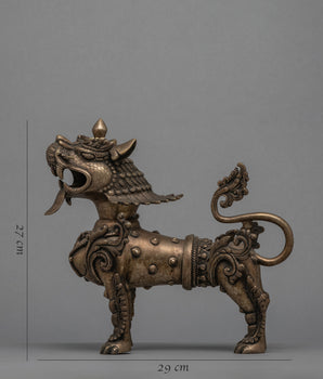 Lions Statue Set | Silver Plated Statue