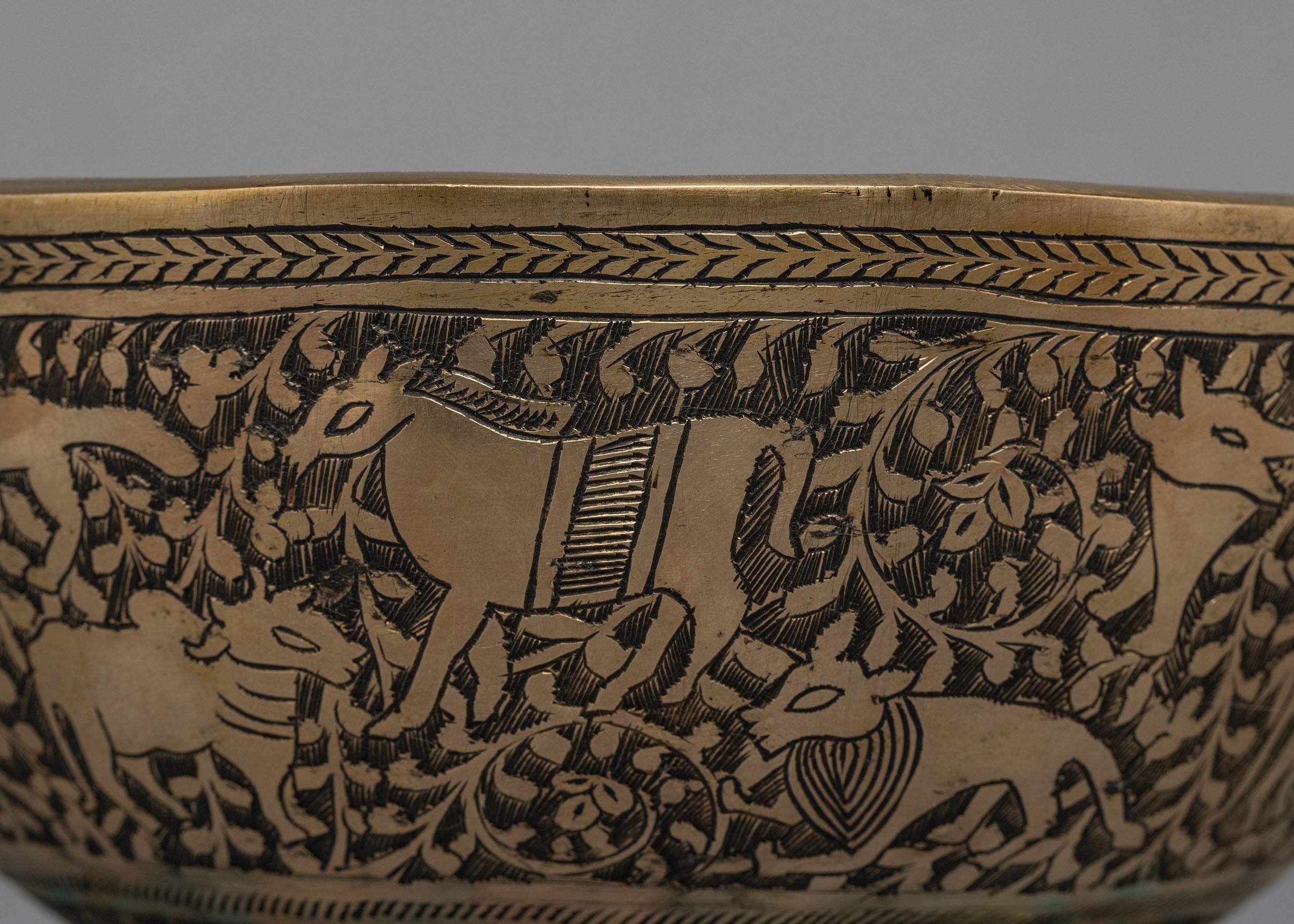 Carved Singing Bowl | Traditional Hand Hammered Bowl
