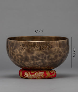 Buddhist Moon Singing Bowl | Mantra Crafted Bowl
