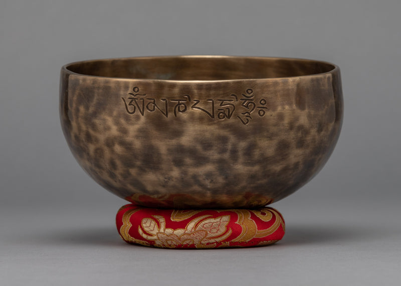 Buddhist Moon Singing Bowl | Mantra Crafted Bowl