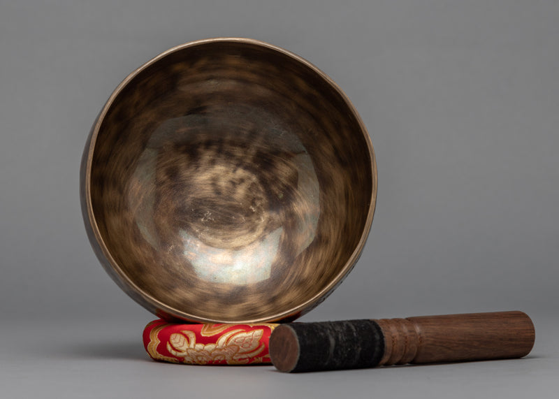 Buddhist Moon Singing Bowl | Mantra Crafted Bowl