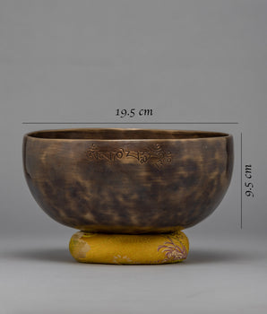 Hand-Beaten Moon Singing Bowl | Mantra Crafted Bowl