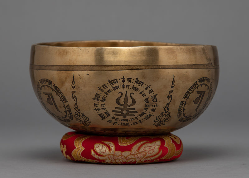 Handcrafted Brass Singing Bowl | Buddhist Art With Mantra Crafted