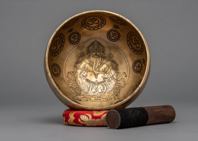 Handcrafted Brass Singing Bowl | Buddhist Art With Mantra Crafted