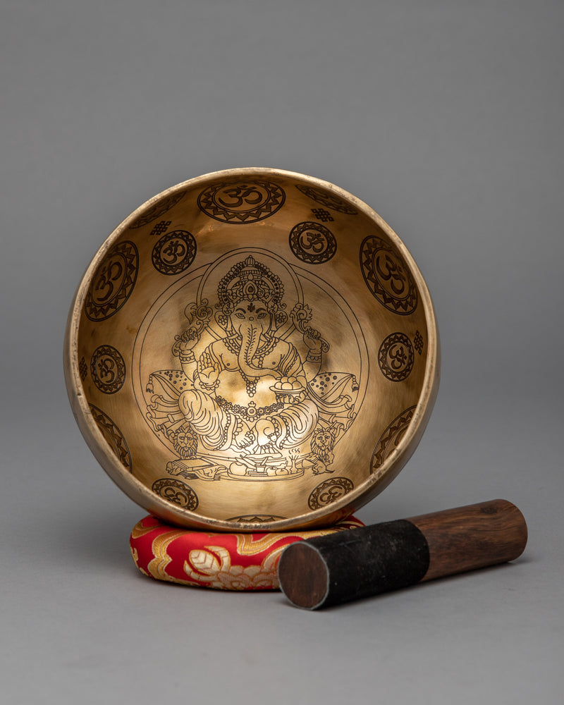 Handcrafted Brass Singing Bowl | Buddhist Art With Mantra Crafted