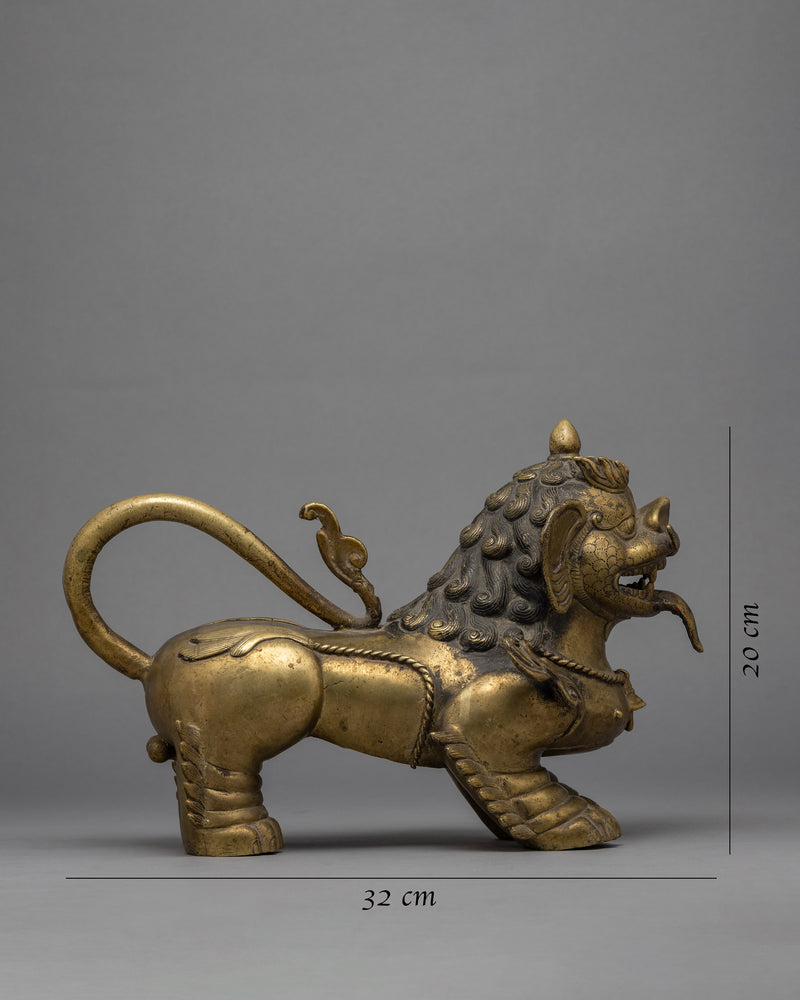 Brass Lion Statue | Handcrafted Decorative Piece