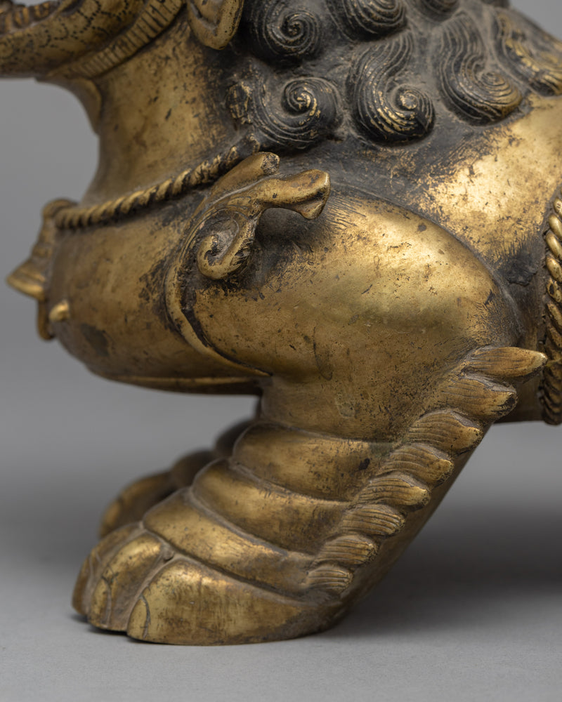 Brass Lion Statue | Handcrafted Decorative Piece