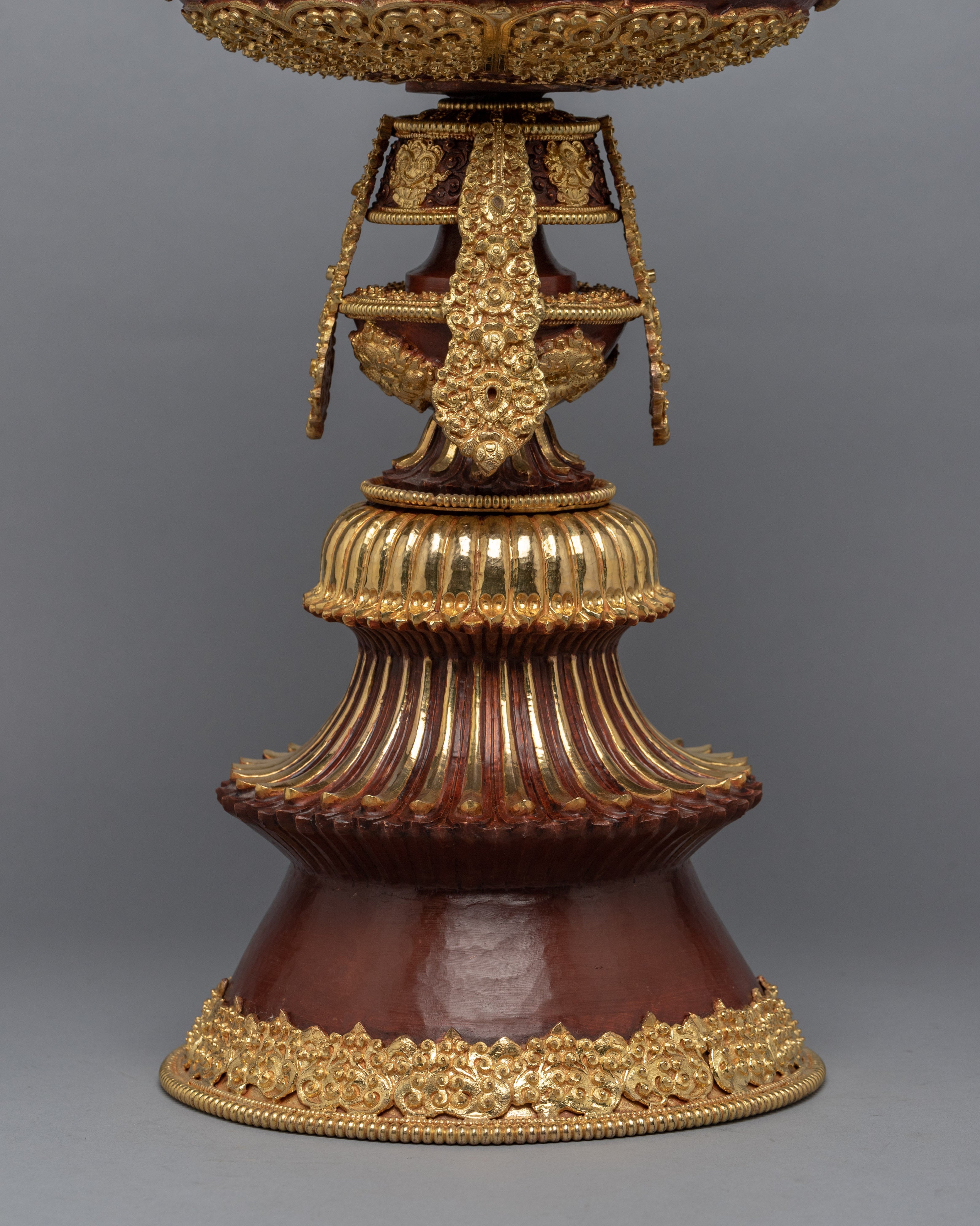 Tibetan Butter Lamp Set | Copper Lamp Set