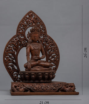 Wooden Shakyamuni Statue | Himalayan Art Work