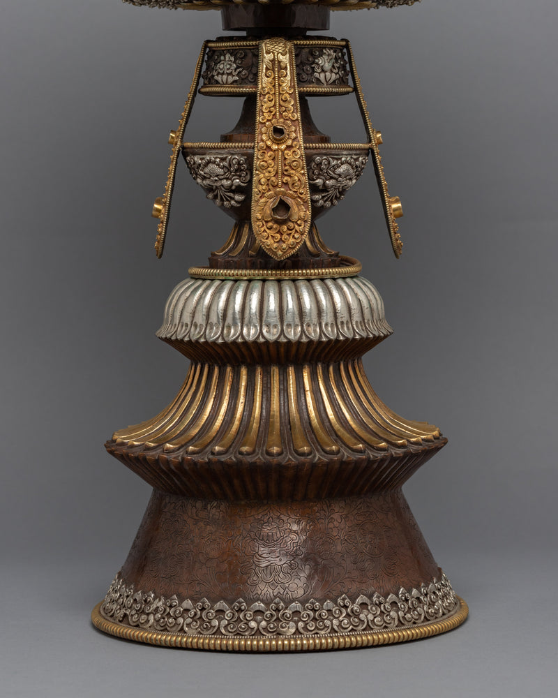 Buddhist Butter Lamp Set | Tibetan Home Decor | Handcrafted Nepalese Art