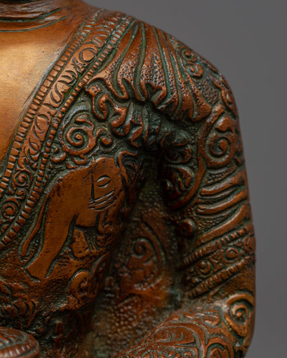 Buddha Shakyamuni Sculpture | Traditional Handcrafted Buddhist Statue