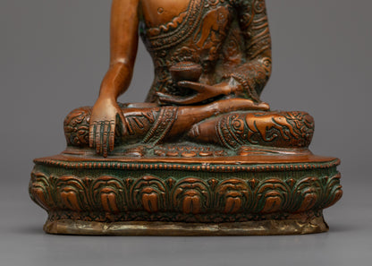 Buddha Shakyamuni Sculpture | Traditional Handcrafted Buddhist Statue