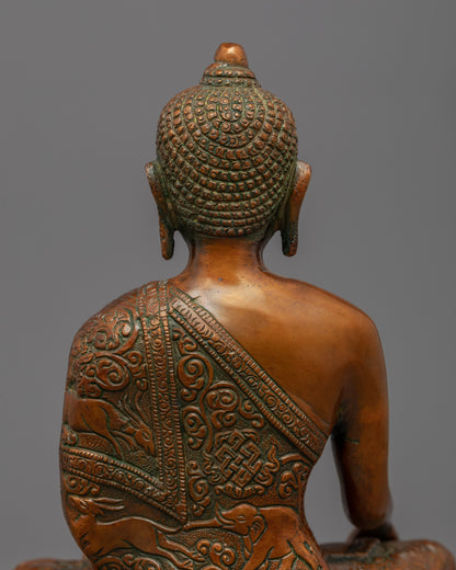 Buddha Shakyamuni Sculpture | Traditional Handcrafted Buddhist Statue