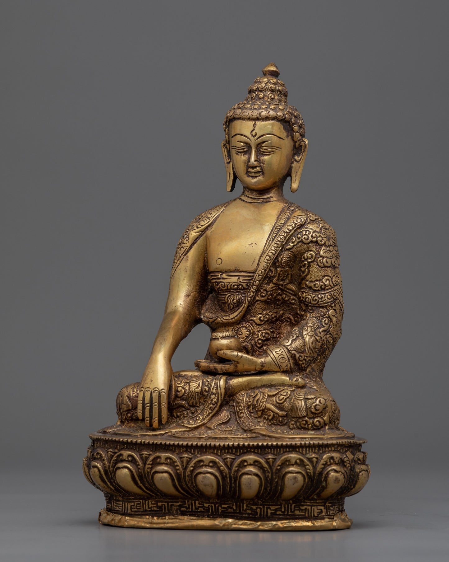 Buddha Shakyamuni Mantra Practice Statue | Handmade Art Collection