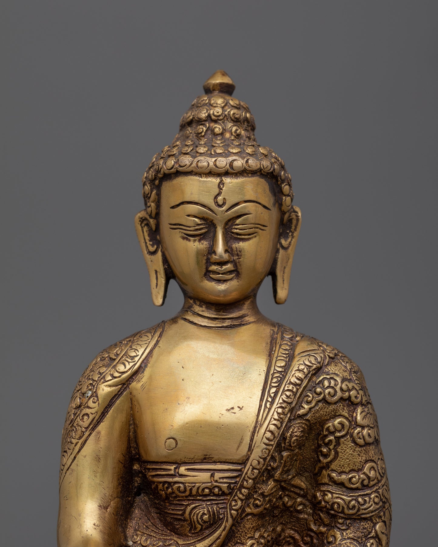 Buddha Shakyamuni Mantra Practice Statue | Handmade Art Collection