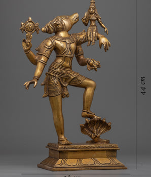 Traditional Copper Statue Of Varaha Avatar Of Vishnu | Lord Vishnu In The Form Of Boar
