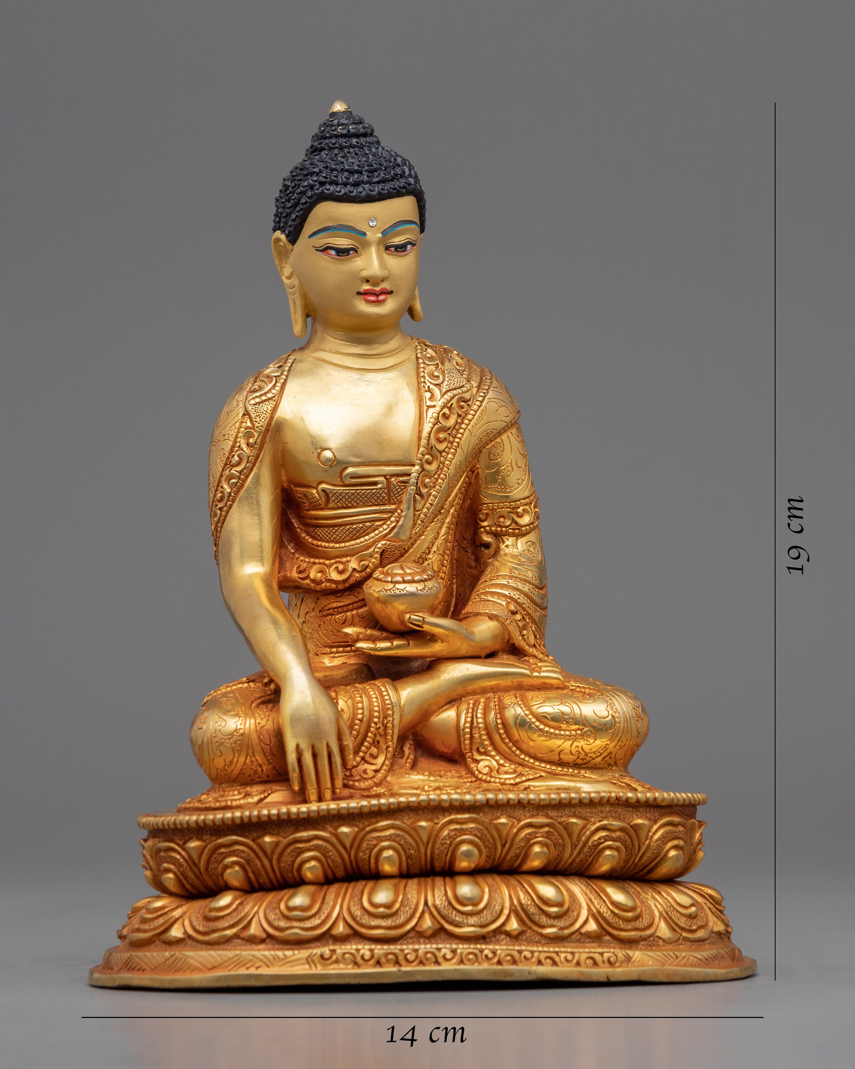 Shakyamuni Buddha Sculpture Art | Traditional Himalayan Statue