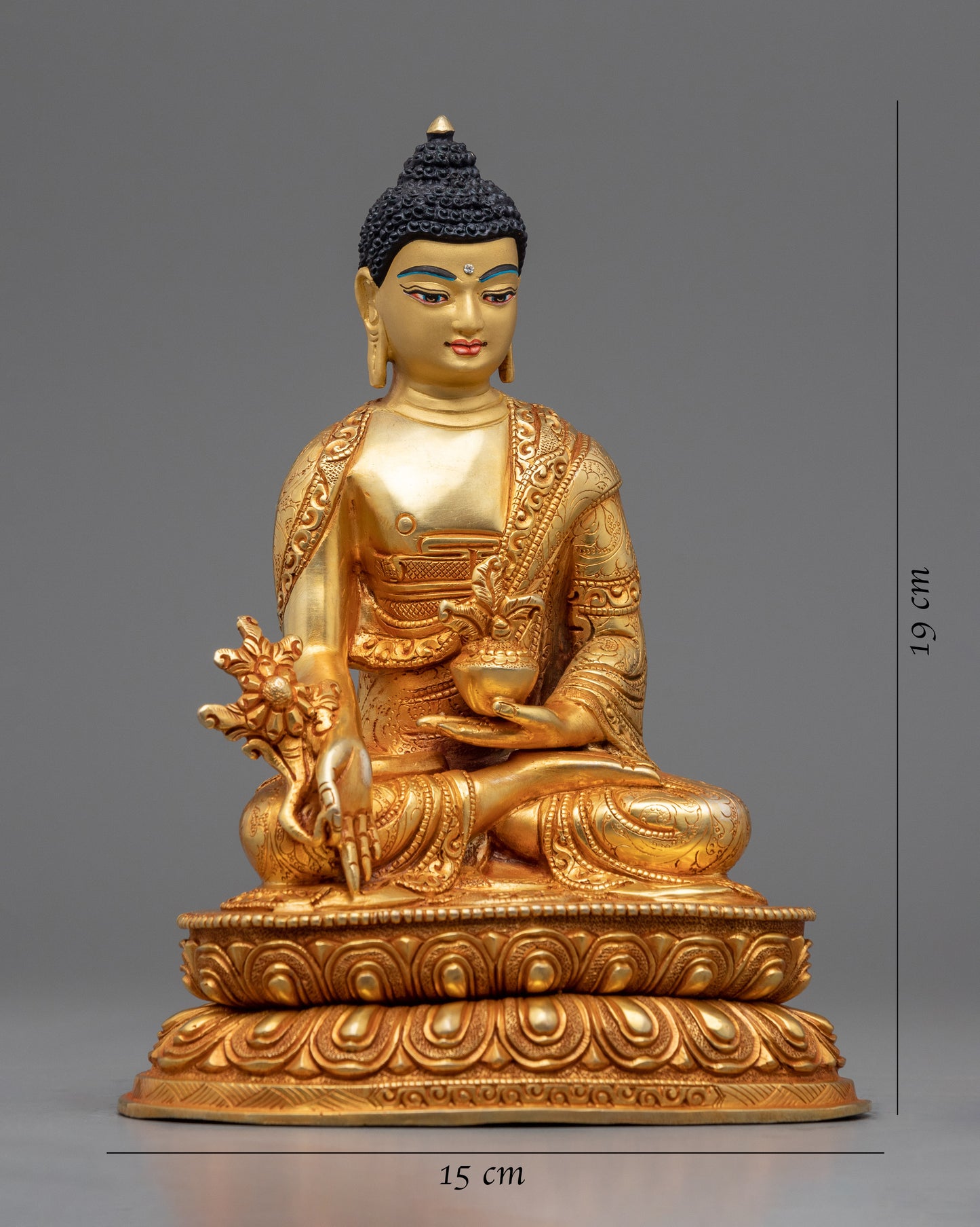 Tibetan Healing Buddha Statue | Himalayan Medicine Buddha Sculpture