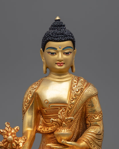 Tibetan Healing Buddha Statue | Himalayan Medicine Buddha Sculpture