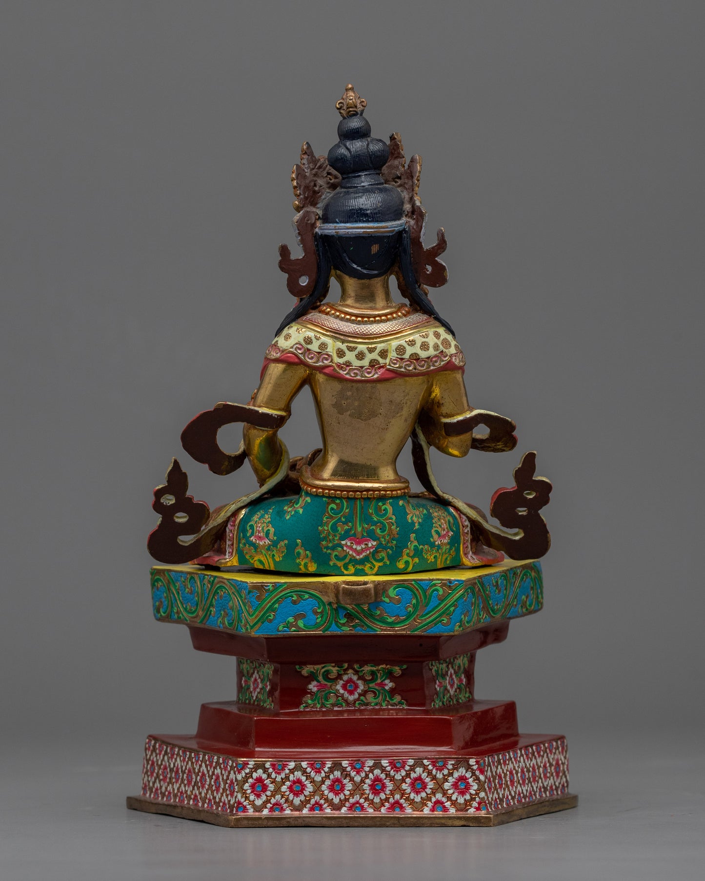 Himalayan Style Gold-Gilded Statue For Vajrasattva Mantra Practice | Tibetan Dorje Sempa Artcraft