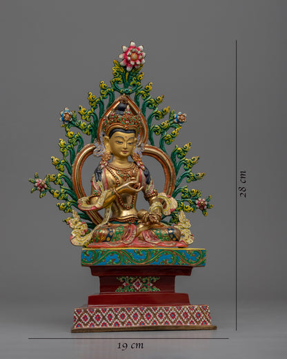 Himalayan Style Gold-Gilded Statue For Vajrasattva Mantra Practice | Tibetan Dorje Sempa Artcraft