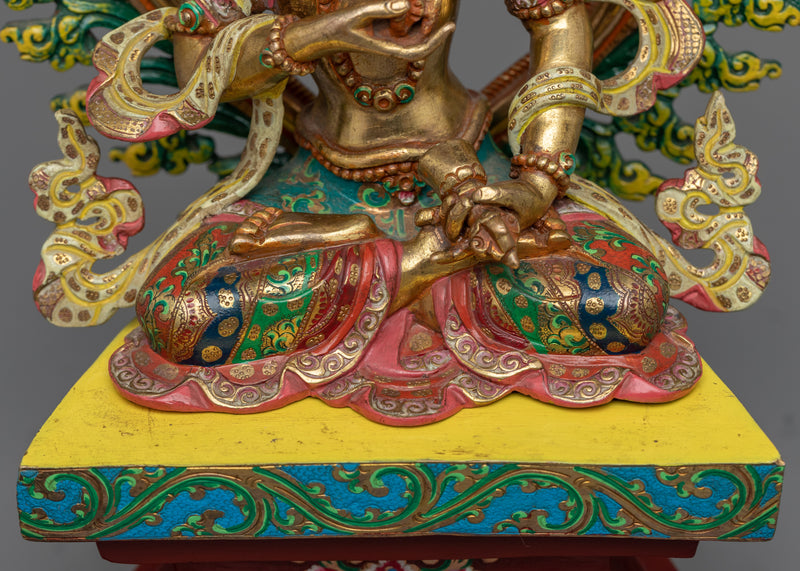 Himalayan Style Gold-Gilded Statue For Vajrasattva Mantra Practice | Tibetan Dorje Sempa Artcraft