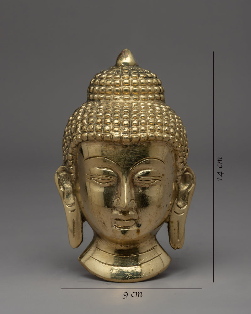 Buddha Heads Statue For the Meditation | Brass Head Statue