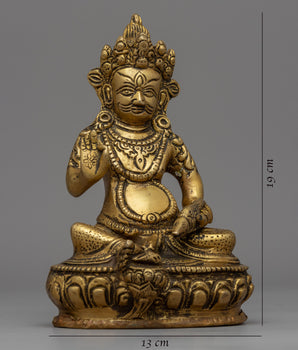Indoor Dzambhala Sculpture | Buddhist Wealth Deity
