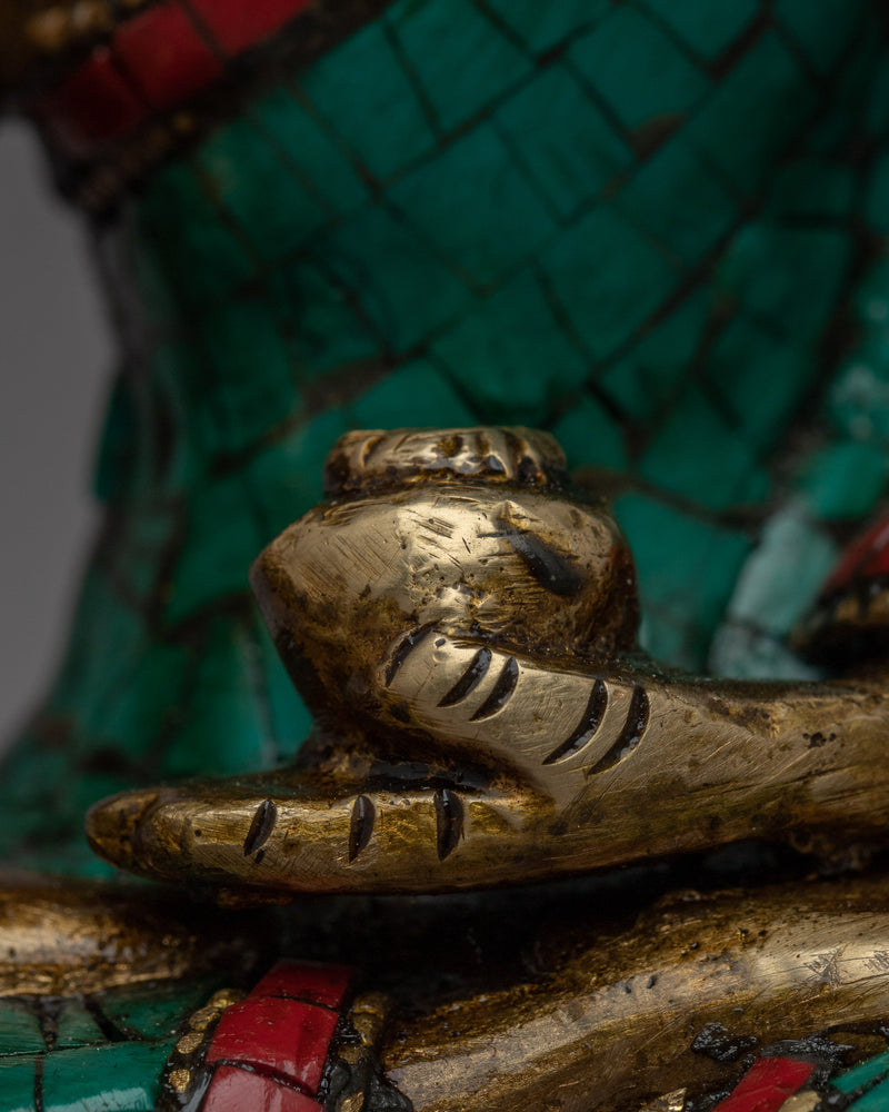 Tibetan Shakyamuni Buddha Statue | Brass Buddha Sculpture