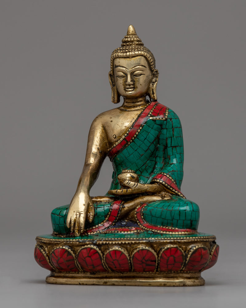 Tibetan Shakyamuni Buddha Statue | Brass Buddha Sculpture