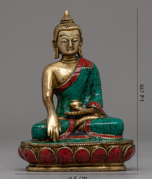 Tibetan Shakyamuni Buddha Statue | Brass Buddha Sculpture