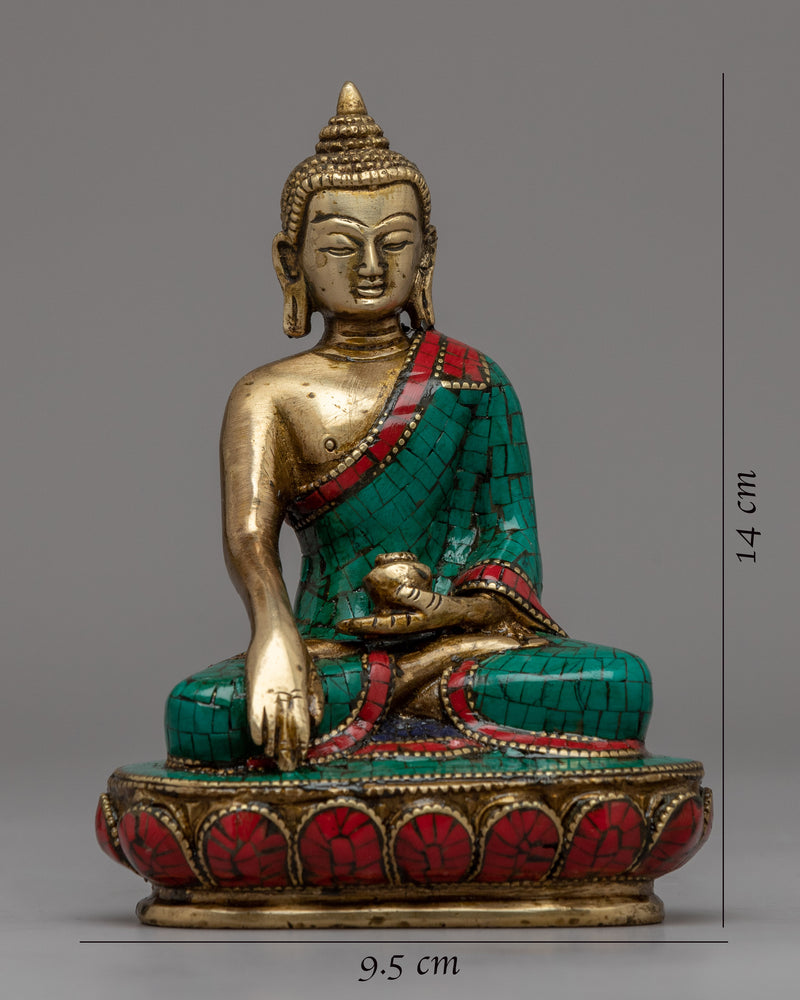 Tibetan Shakyamuni Buddha Statue | Brass Buddha Sculpture