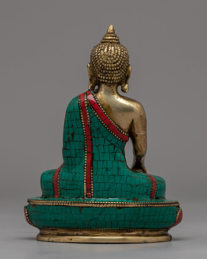 Tibetan Shakyamuni Buddha Statue | Brass Buddha Sculpture