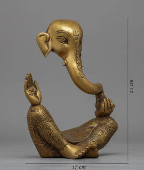 Lord Ganesh Statue For Rituals & Ceremonies | Traditional Figurine Of Hindu Deity Who Removes Obstacles